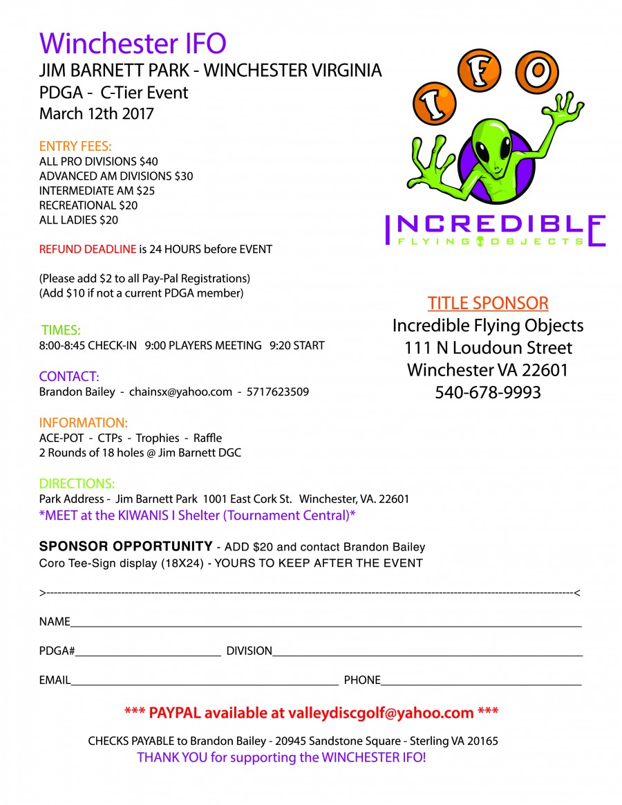 Winchester IFO (2017) · Disc Golf Scene