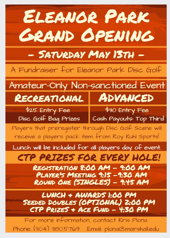 Eleanor Park Grand Opening (2017, Putnam County Founding Flyers) · Disc