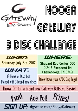 Nooga Gateway 3 Disc Challenge graphic