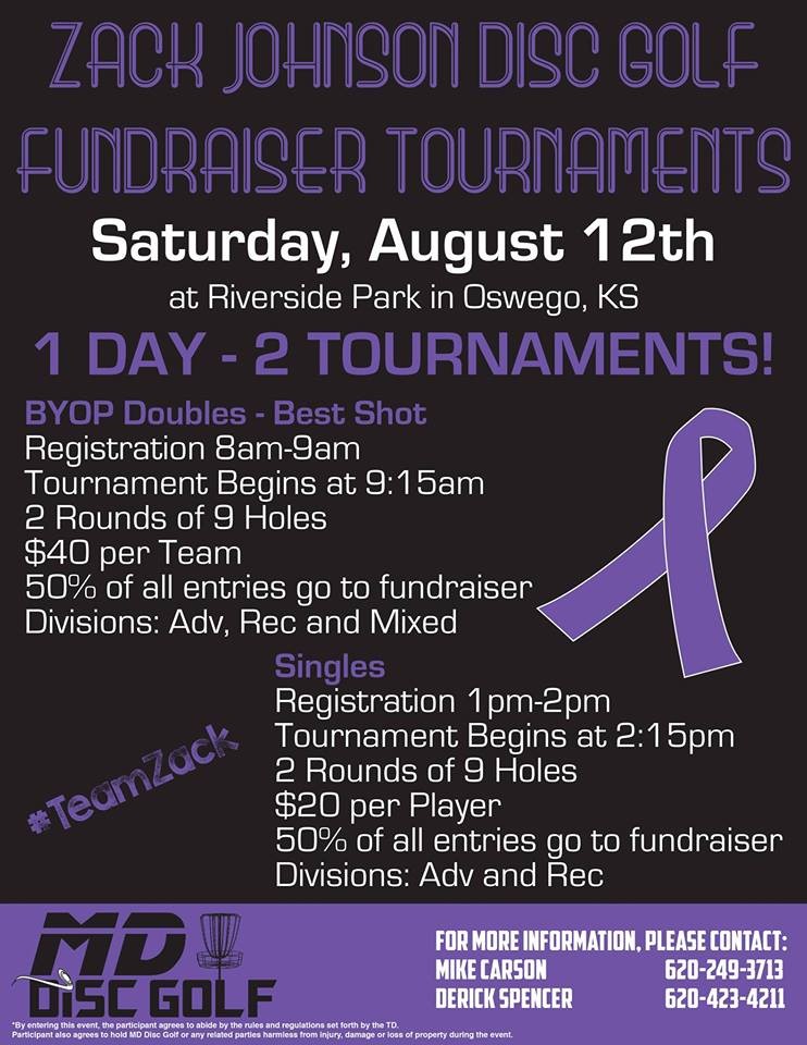 Zach Johnson Disc Golf Fundraiser Tournament (2017, MD Disc Golf) · Disc Golf Scene