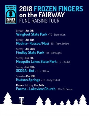 NEO 2018 Frozen Fingers on the Fairway Tour - Hudson Springs Park graphic