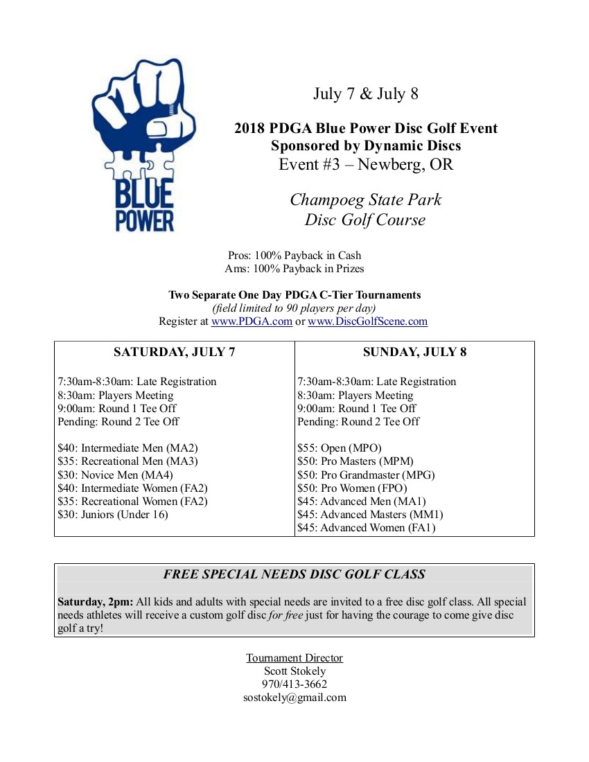 2018 Blue Power Event 3 Newberg, OR MA2, MA3, MA4, FA2, FA3