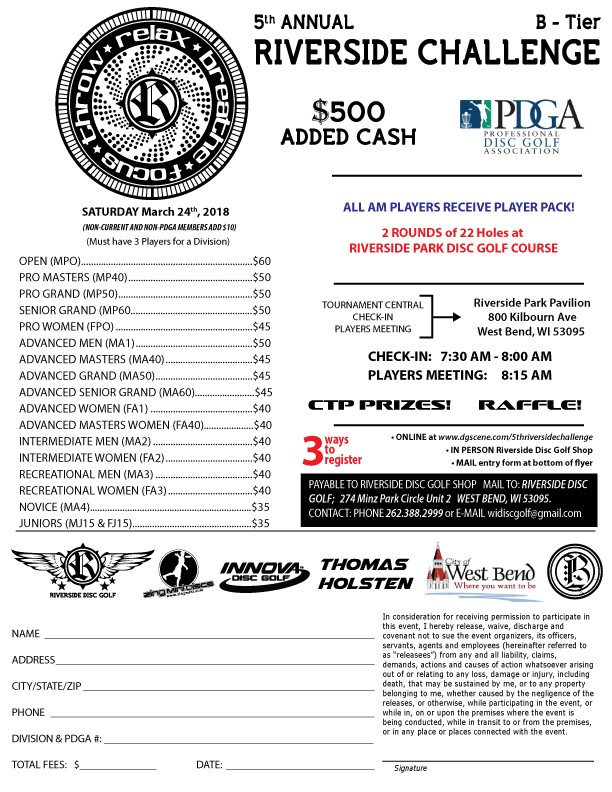 5th Annual Riverside Challenge PDGA B Tier (2018, Riverside Disc Golf