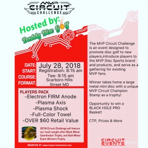 Daddy Disc Golf Presents: MVP Circuit @ Scarboro Hills DGC graphic