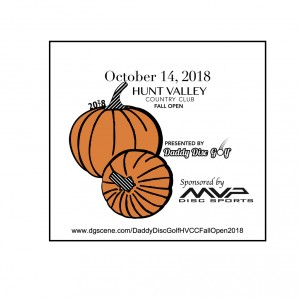 Daddy Disc Golf Presents: The Hunt Valley Country Club 2018 Fall Open graphic