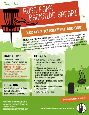 Rosa Park Backside Safari Pop-up Tournament graphic