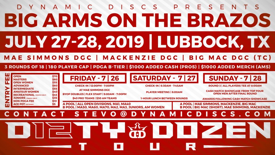 Dynamic Discs & the Lubbock Windriders Presents the 27th Annual Big