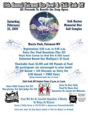 16th Annual Fairmont Ice Bowl & Chili Cook Off graphic