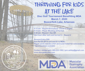 Throwing for Kids at the Lake, MDA Fundraiser graphic