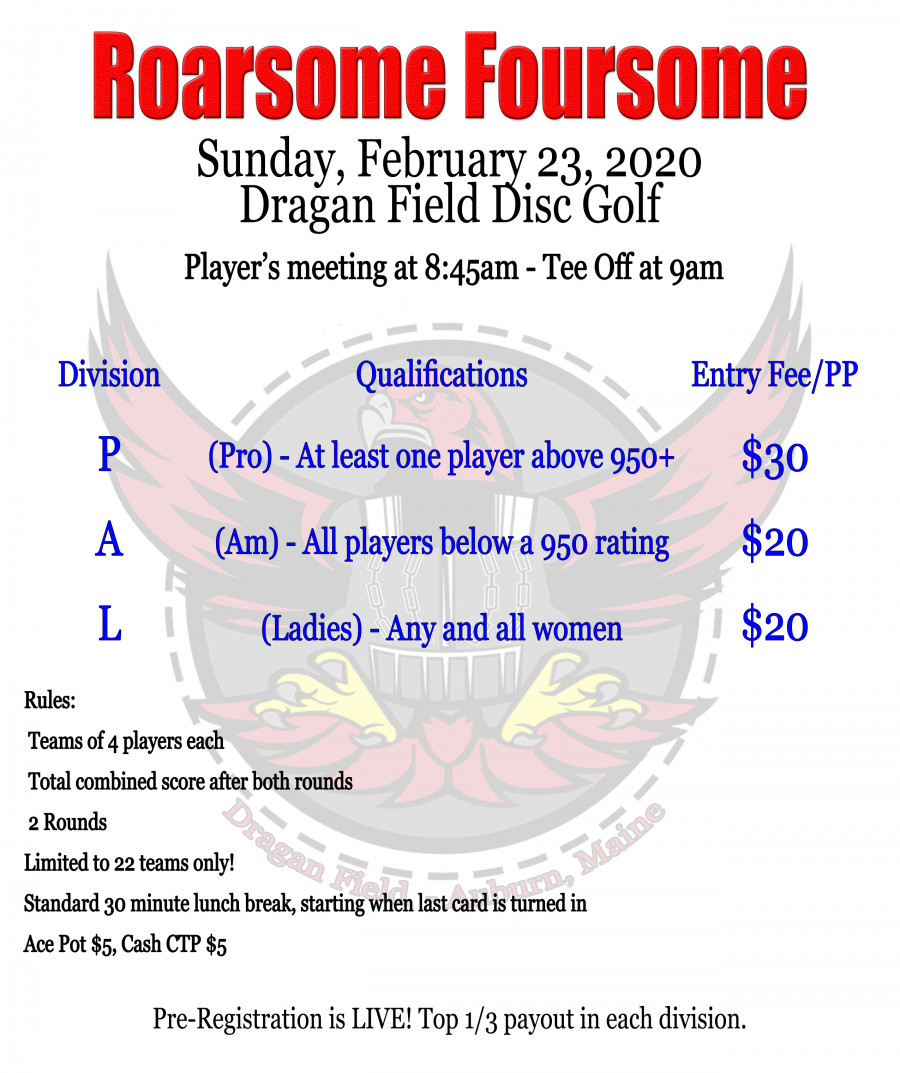 Roarsome Foursome (2020, Maine Disc Golf Tour) · Disc Golf Scene