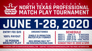 Dynamic Discs North Texas Professional Match Play Tournament graphic