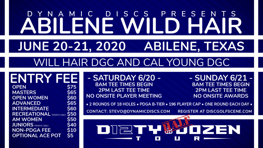 Dynamic Discs Presents the Abilene Wild Hair (2020, Dynamic Discs