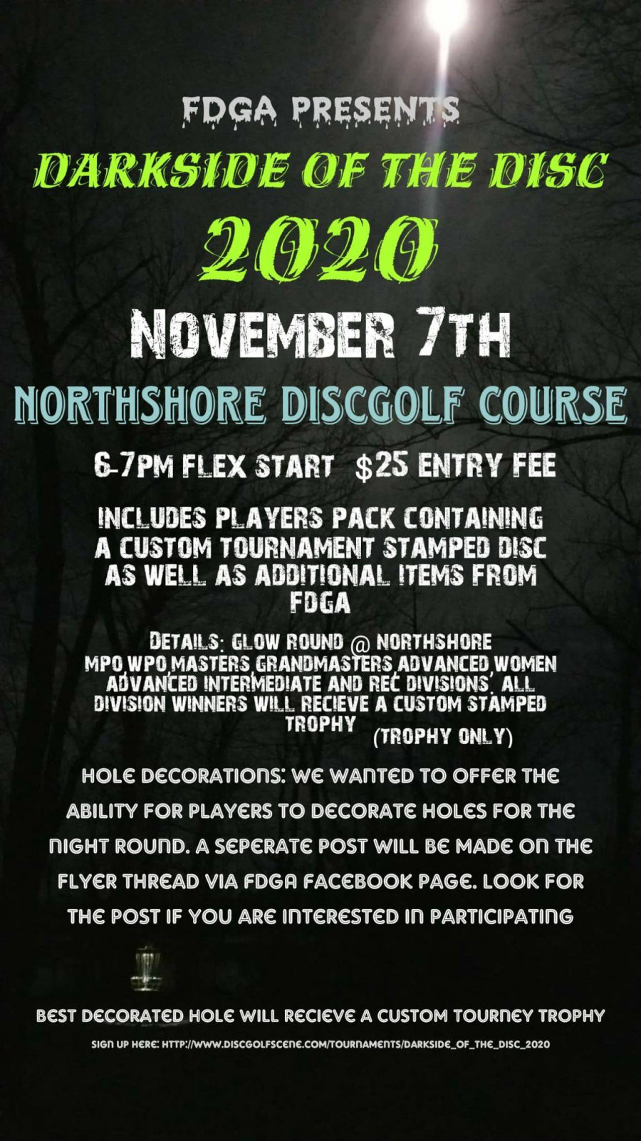 Darkside of the Disc (2020, Fayetteville Disc Golf Association) · Disc