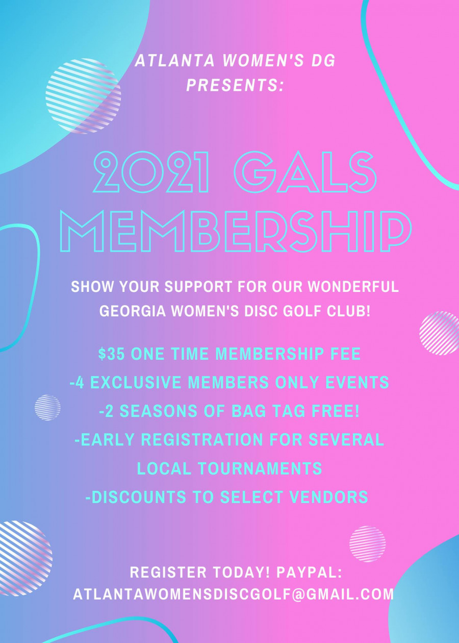 2021 GaLS (Atlanta Women's Disc Golf) Membership (2021, Atlanta Womens Disc Golf (GaLS)) · Disc