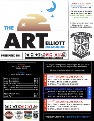 The Art Elliott Memorial presented by Chop Chop Rice Co. graphic