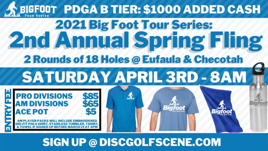 2nd Annual Spring Fling Checotah & Eufaula Presented by Big Foot Disc