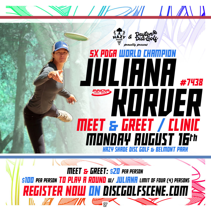 Meet and Greet/Clinic with Juliana Korver (2021, Dayton Disc Golf
