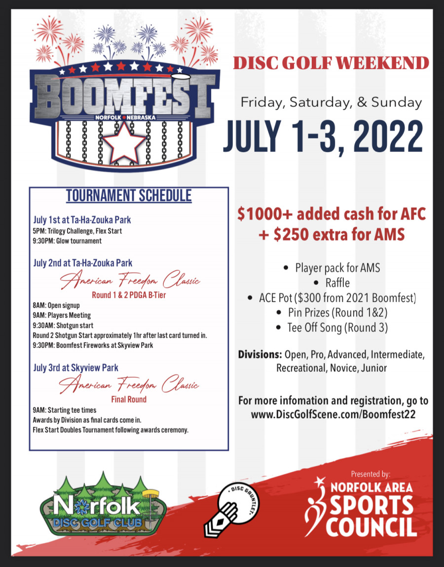 Boomfest TAHA Glow Tournament 2022 (2022, Norfolk Disc Golf Club TD