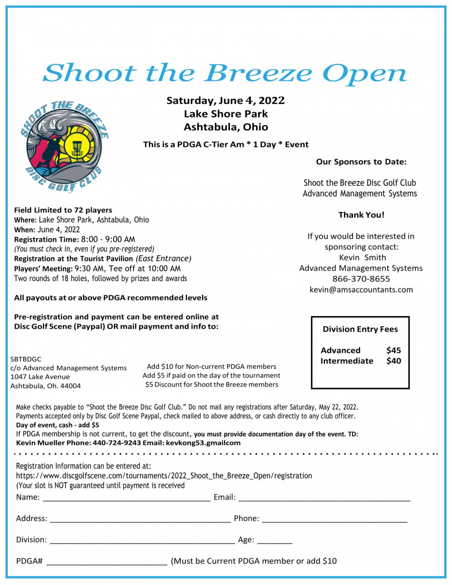 2022 Shoot The Breeze Open 2022 Shoot The Breeze DGC Disc Golf Scene
