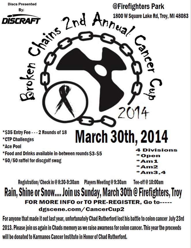 Broken Chains presents the 2nd annual Cancer Cup in memory of Chad Rutherford (2014, Broken