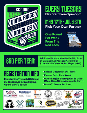 Quail Ridge Doubles League - Summer 2022 graphic