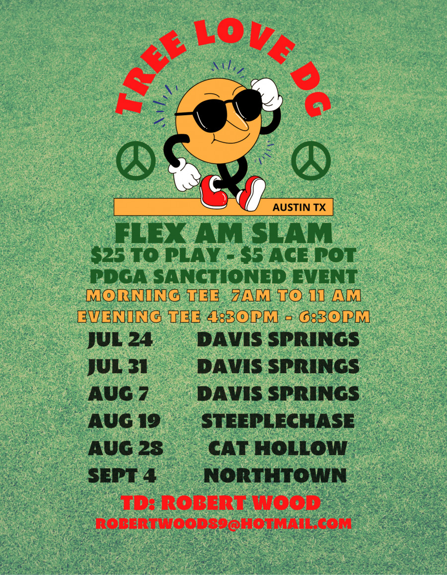 Austin AM Slam Series at Davis Springs 2 (2022, Tree Love) · Disc Golf