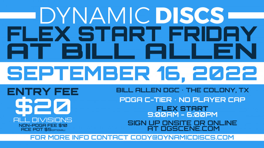 Dynamic Discs Flex Start Friday Bill Allen Memorial Park 2 (2022