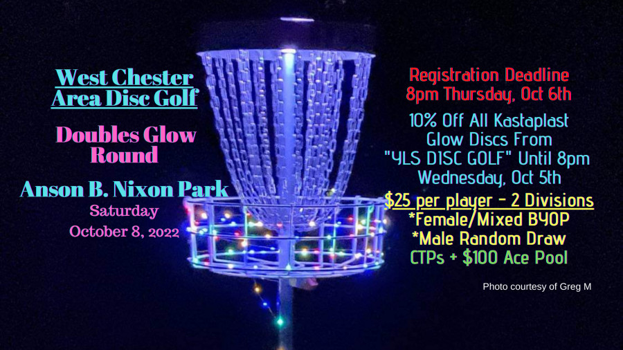 WCADG Glow Doubles Anson (2022, West Chester Area Disc Golf) · Disc