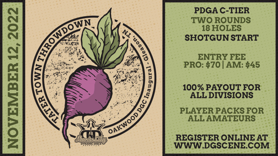 Tater Town Throwdown Presented By Dynamic Discs Music City (2022, Wil