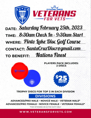 3rd Annual Veterans For Vets @ Pinto Lake graphic