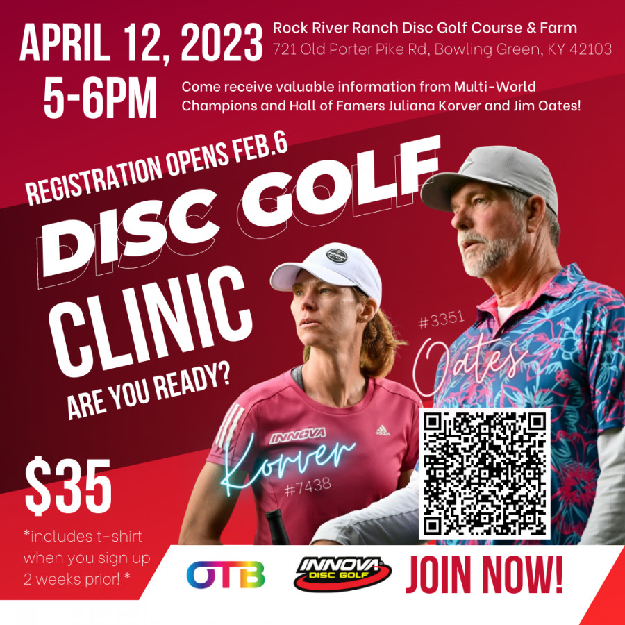 Disc Golf Clinic with Multi world Champions Juliana Korver and Jim