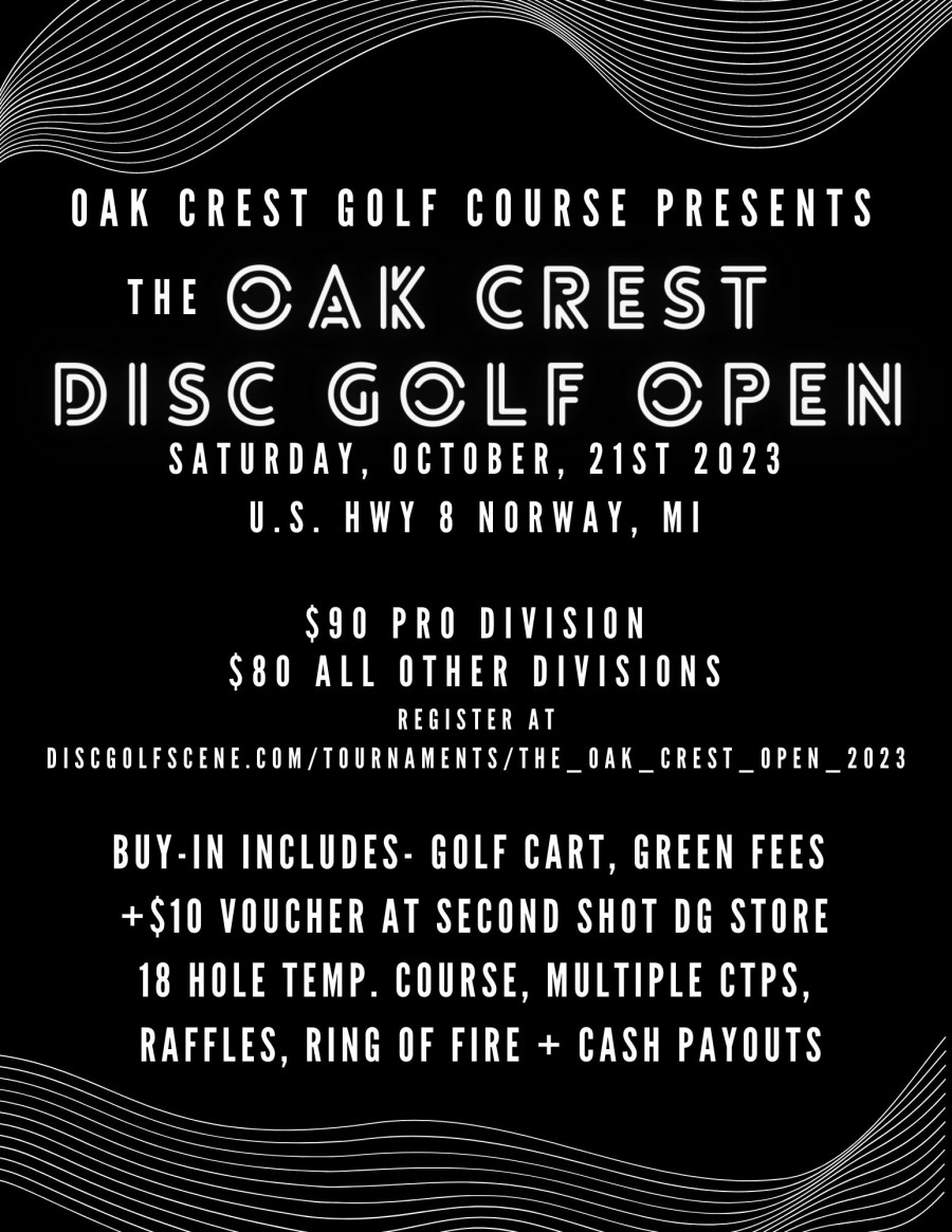 The Oak Crest Open (2023, Menominee Range Gliders) · Disc Golf Scene