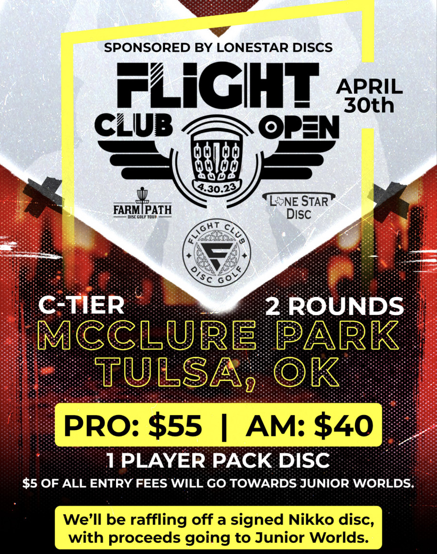 Flight Club Open sponsored by Lone Star Discs (2023, The Farm Path Tour