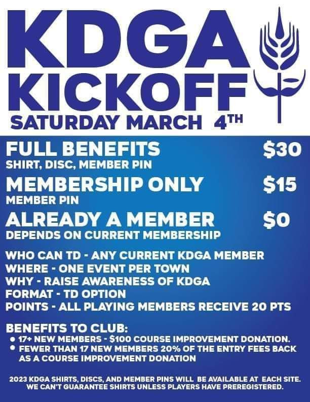 KDGA KickoffSalina! (2023, Jonathan Gerber) · Disc Golf Scene