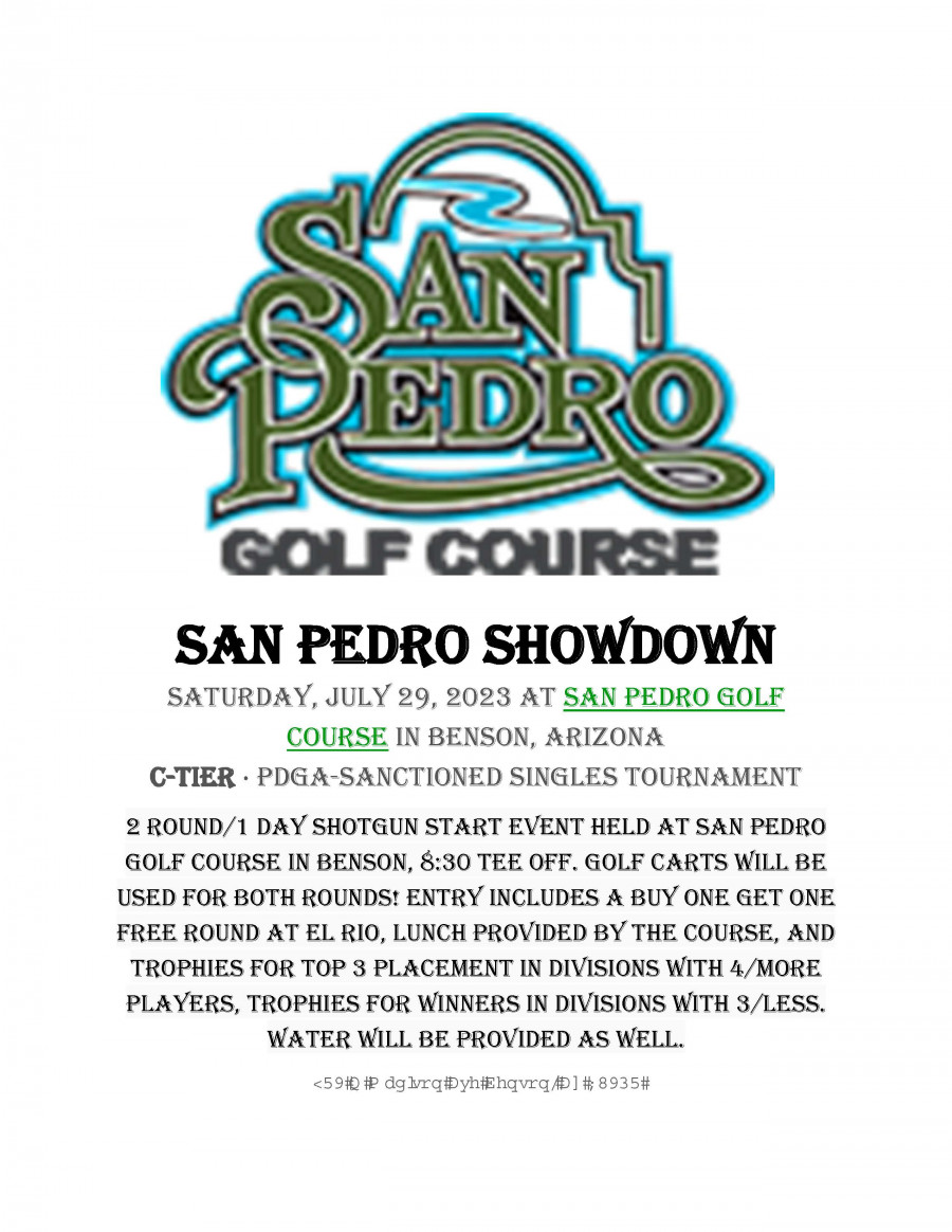 San Pedro Showdown sponsored by The Lucky Kick disc golf. (2023, Cody