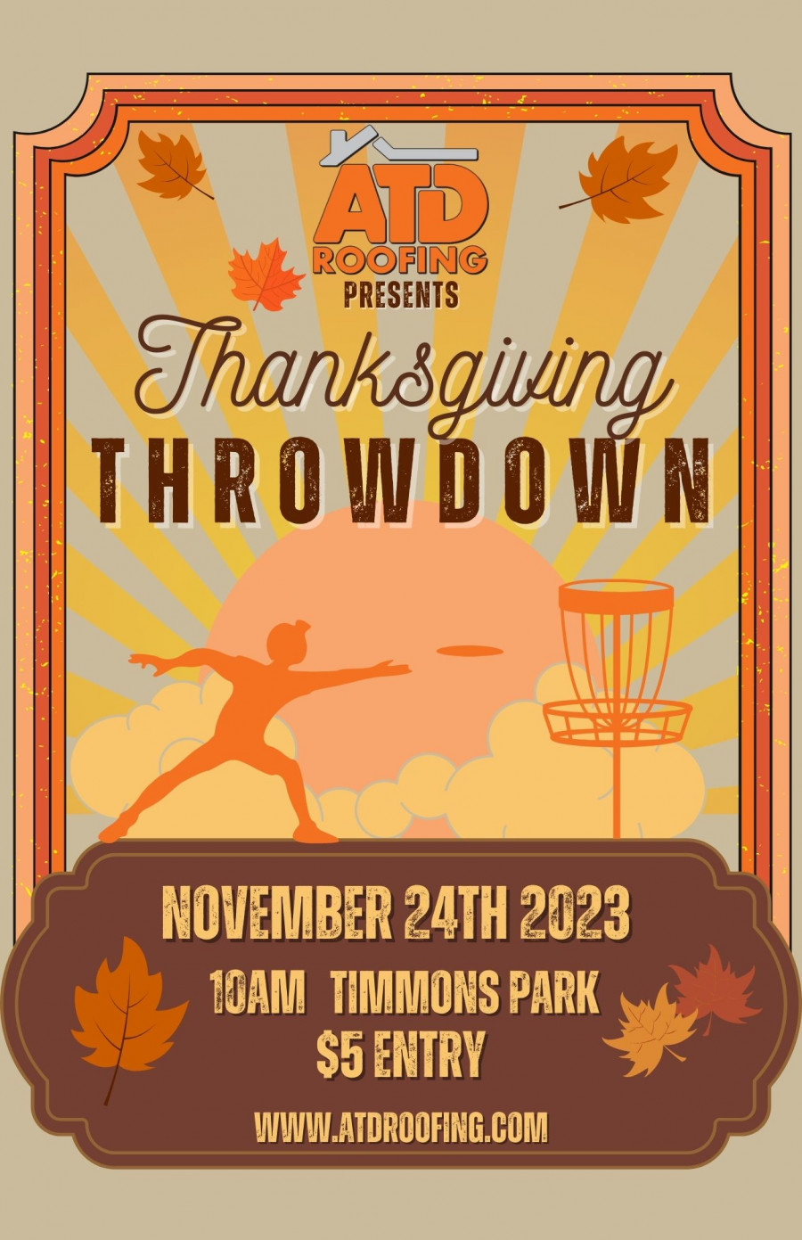 ATD Roofing presents the Thanksgiving Throwdown (2023, Upstate Disc