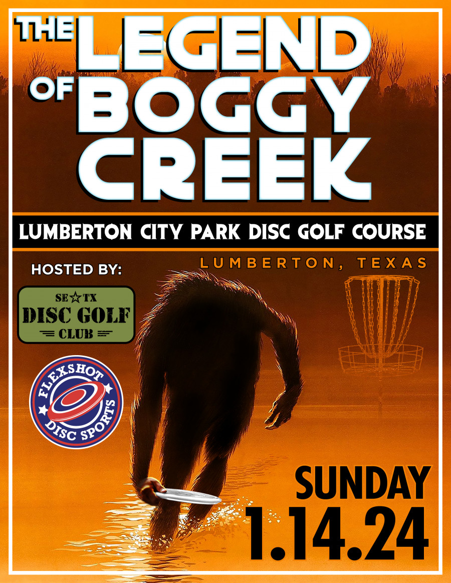The Legend of Boggy Creek Flex sponsored by Twisted Cedars Disc Golf