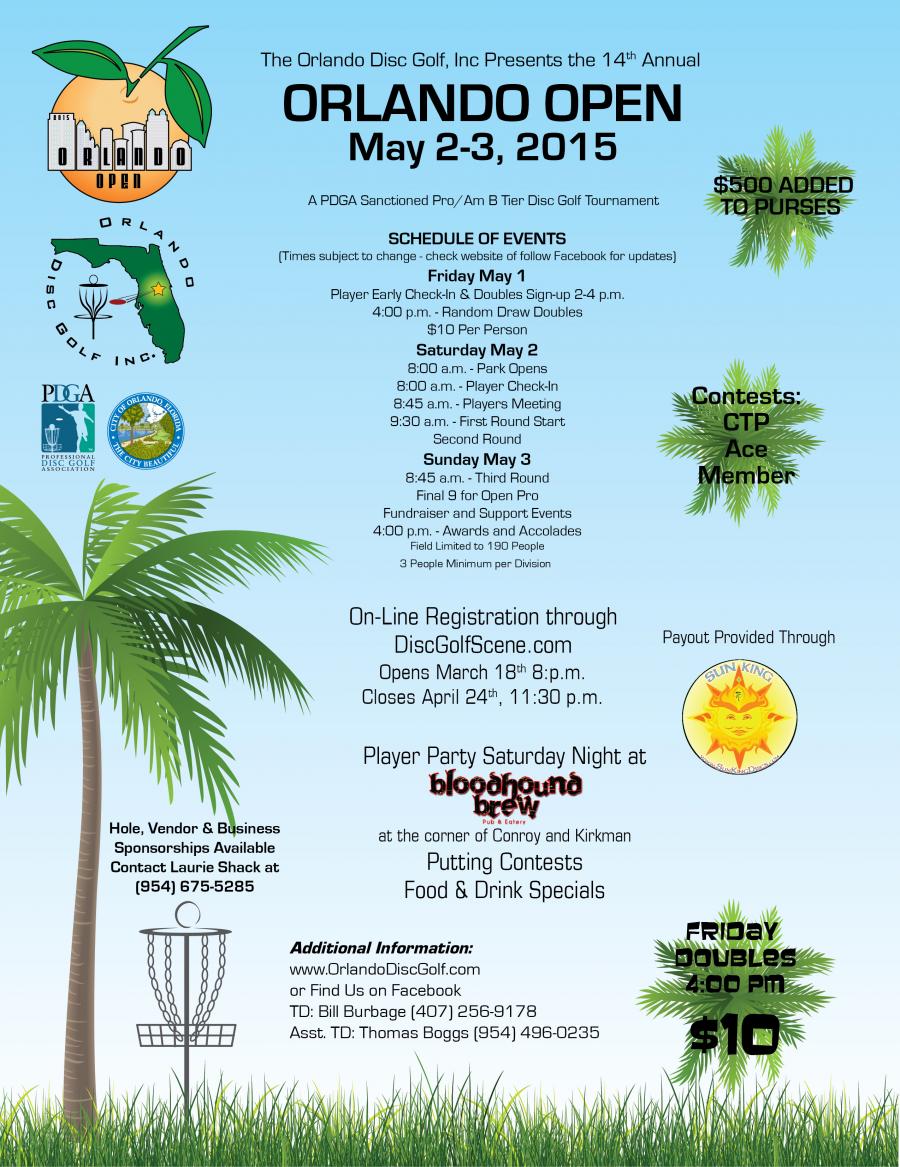 2015 Orlando Open (2015, Orlando Disc Golf) · Disc Golf Scene