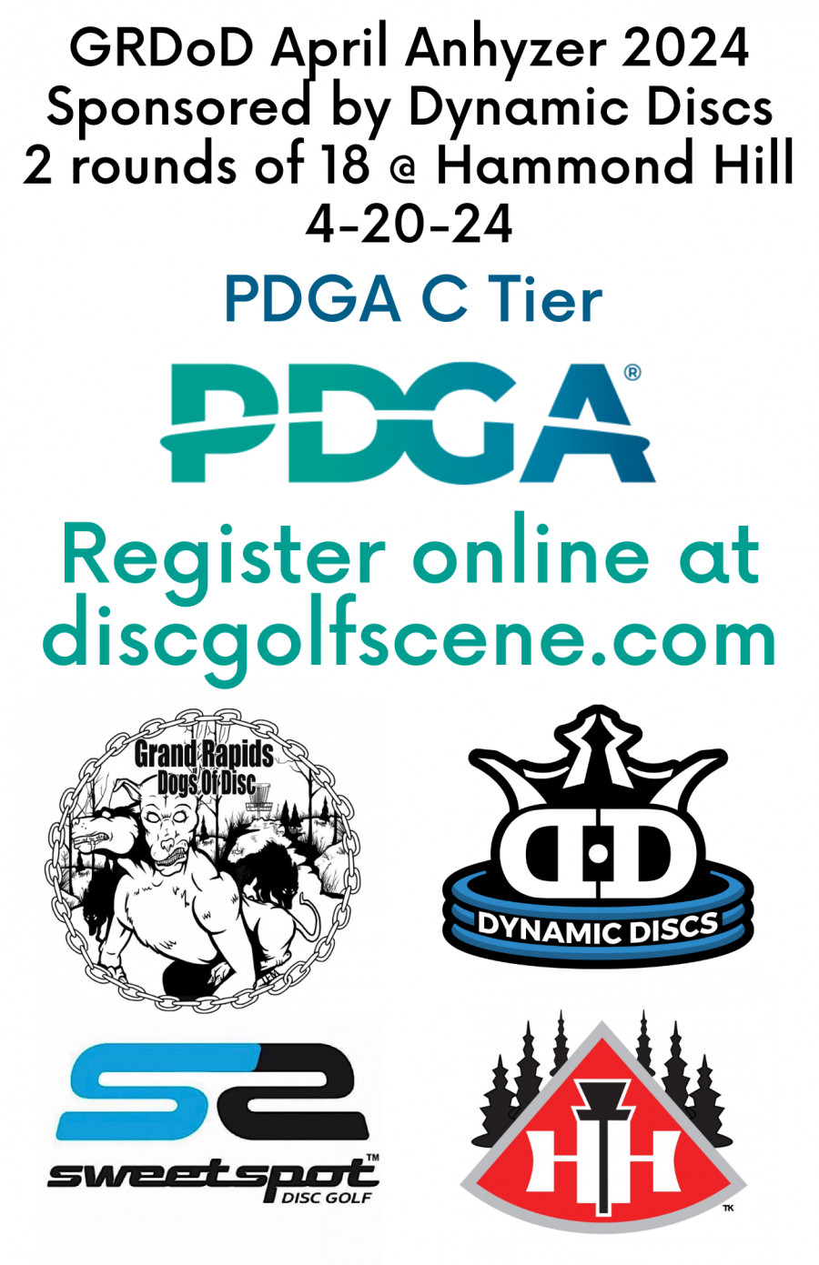 GRDoD April Anhyzer 2024 Sponsored by Dynamic Disc (2024, Grand Rapids Dogs of Disc) · Disc Golf