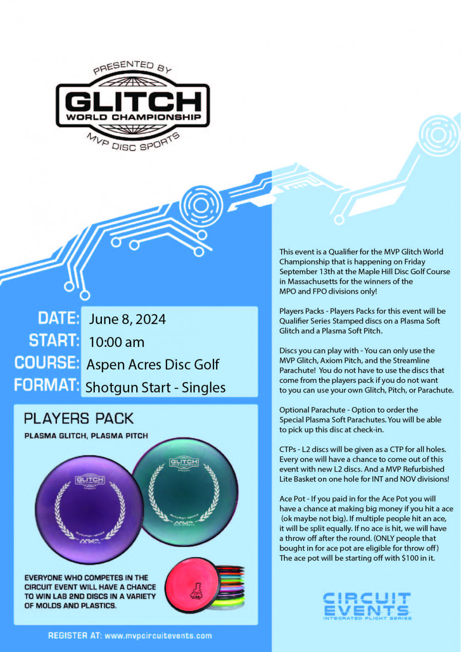 MVP Glitch World Championship Qualifiers at Aspen Acres DG (2024 