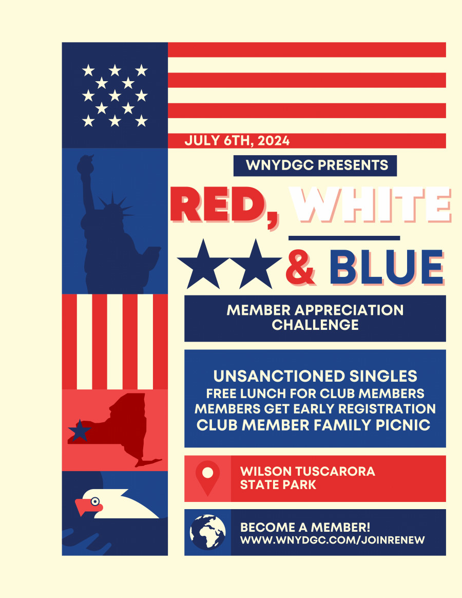 WNYDGC Red, White & Blue Member Appreciation Challenge (2024, WNY Disc