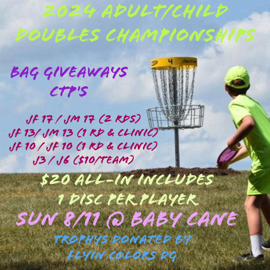 1st Annual Adult/Youth Doubles Championship (2024, Flyin Colors) · Disc