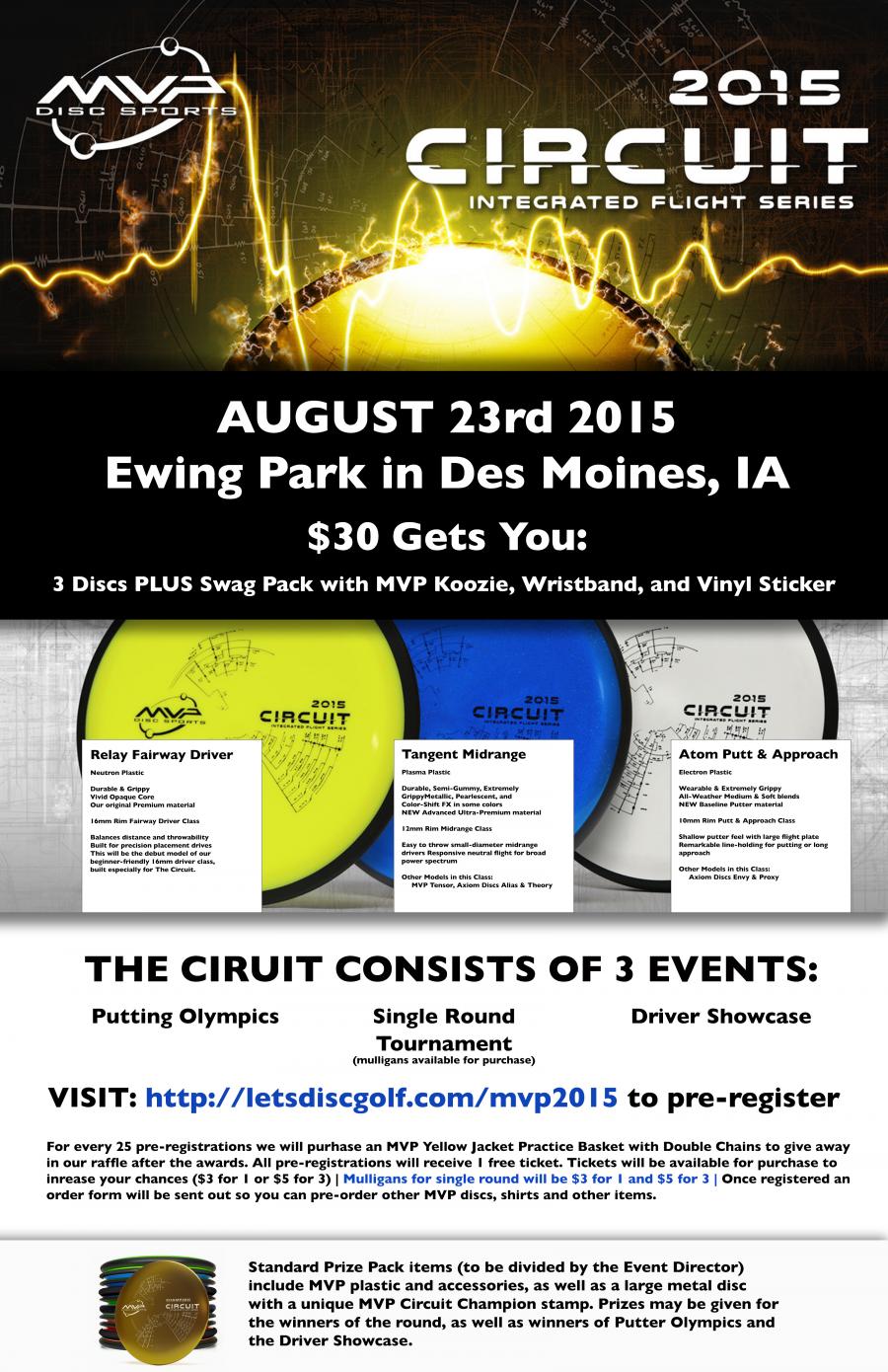 MVP Circuit 2015 in Des Moines, IA (2015, Let's Disc Golf) · Disc Golf