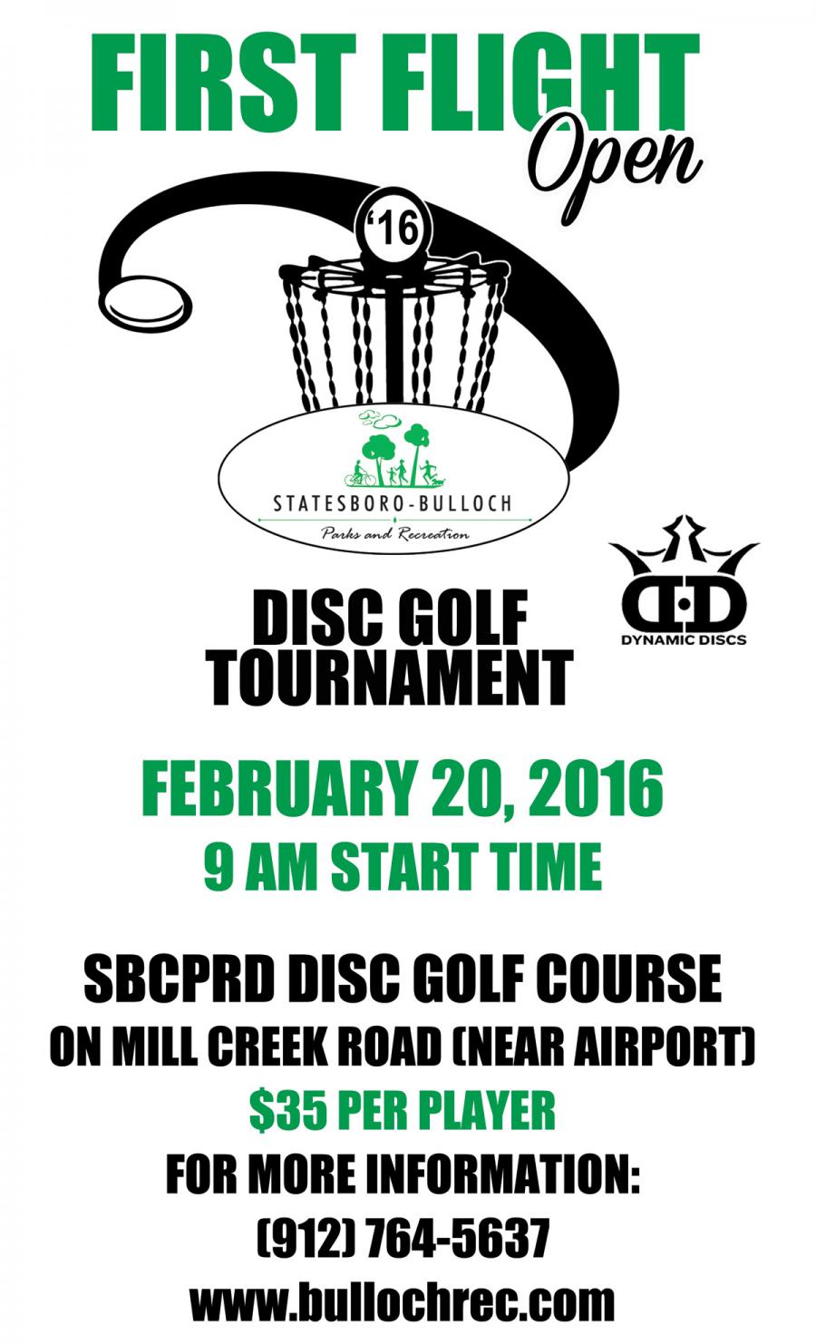 First Flight Open 2016 (2016, Bulloch Disc Golf Club) · Disc Golf Scene
