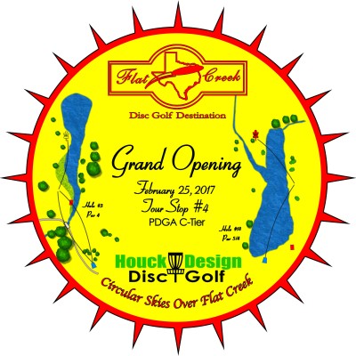 HouckDesign Circular Skies Over Flat Creek Grand Opening Tournament logo