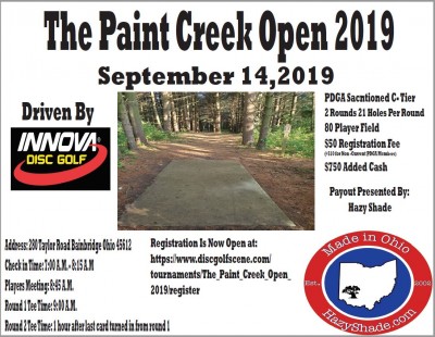 The Paint Creek Open logo