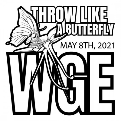 WGE Throw Like A Butterfly logo