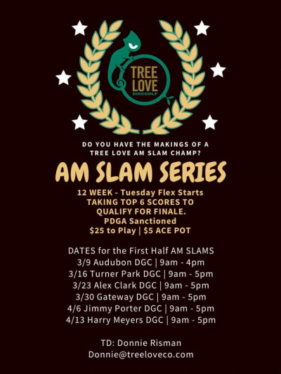 Tree Love AM Slam Series at Harry Myers logo