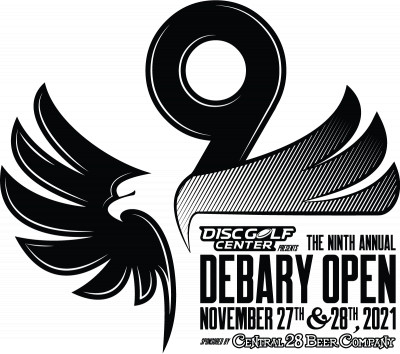 2021 DeBary Open presented by discgolfcenter.com logo