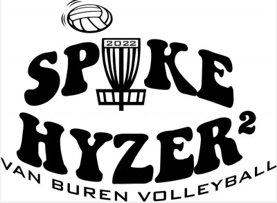 Spike Hyzer 2 - Disc Golf Doubles Tournament - 2022 VB Volleyball Fundraiser logo